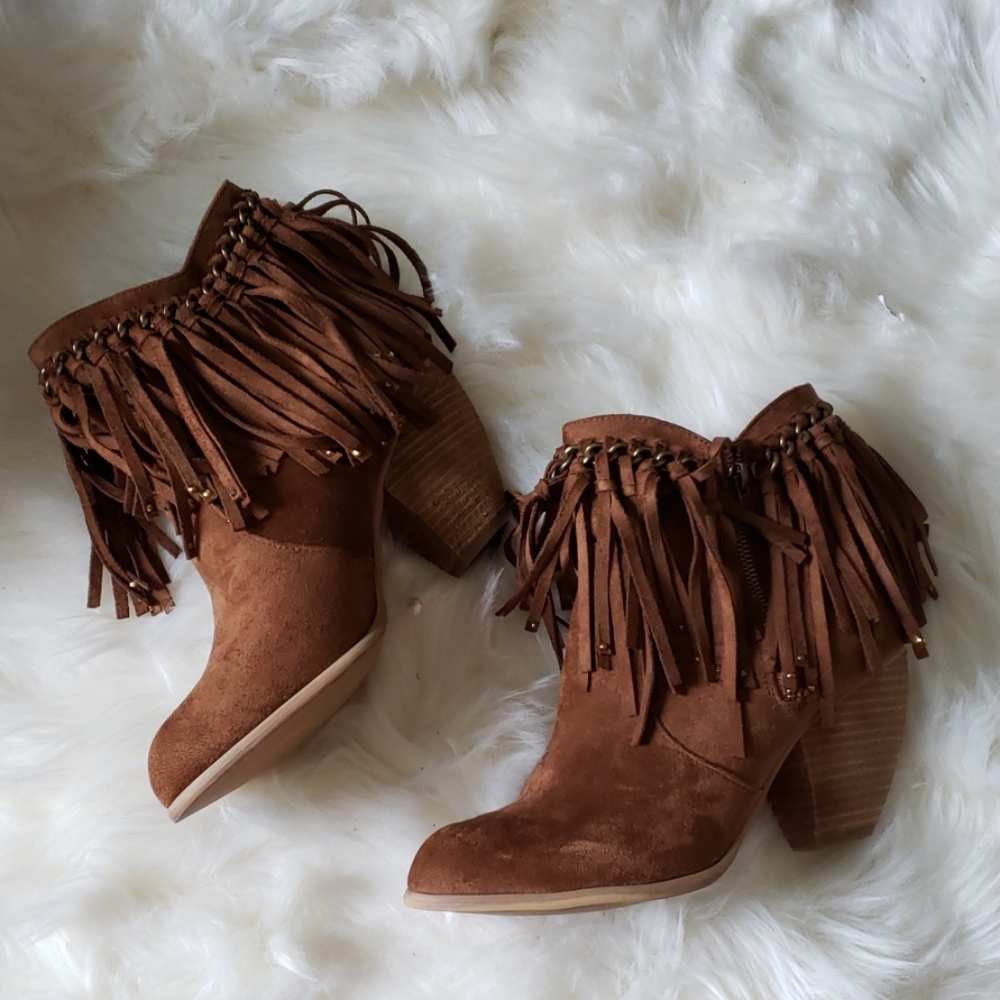 Brown ankle boots